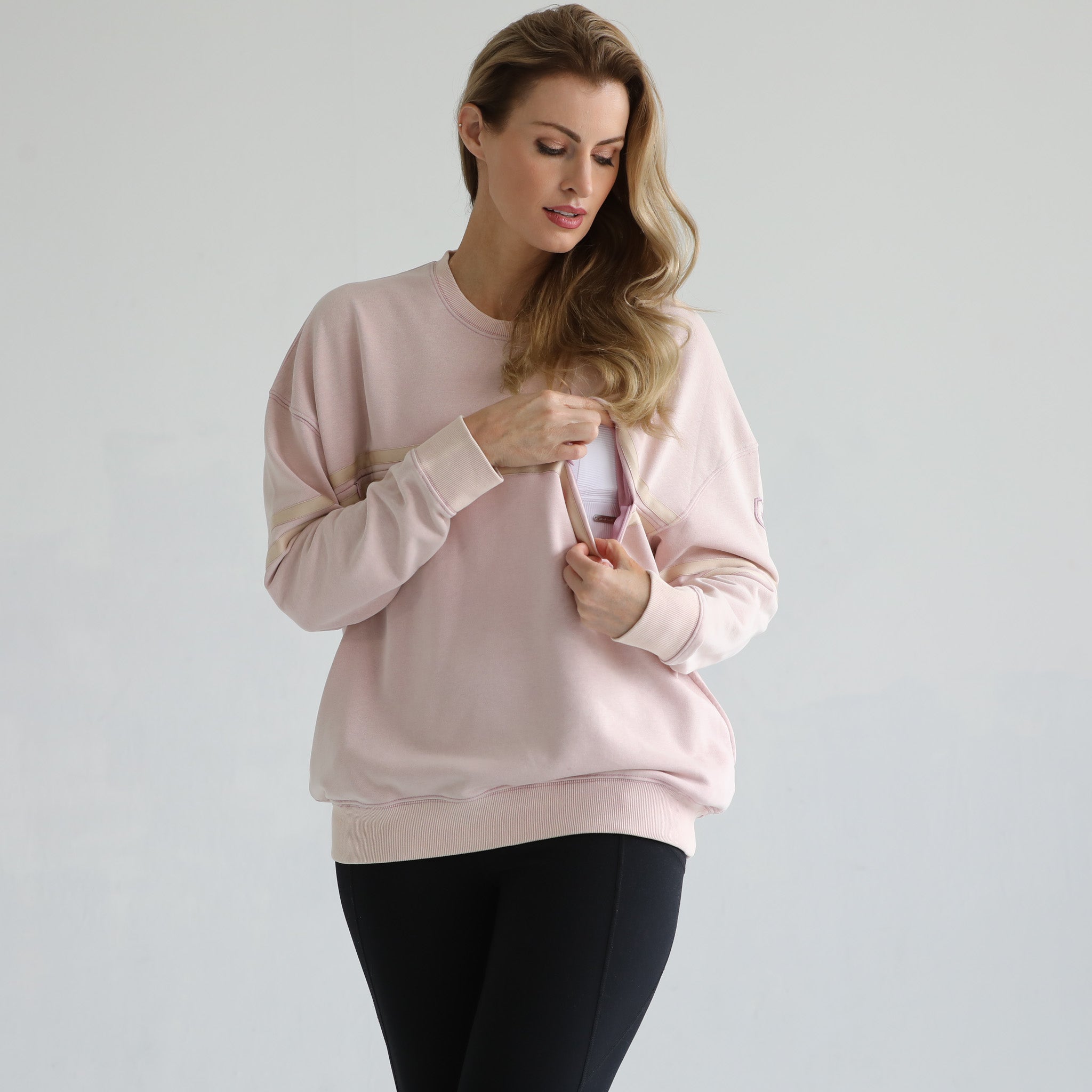 Celine Slouchy Nursing Pullover | Faded Pedal